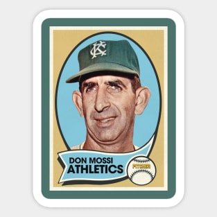 Retro Don Mossi Baseball Card Sticker